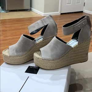 Dolce vita smoke suede wedges